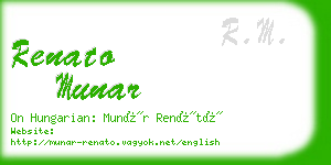 renato munar business card